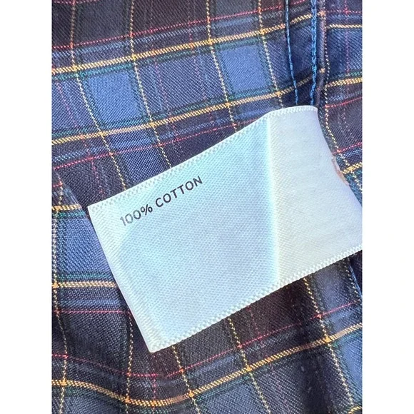 Duluth Trading Co Mens 2XL Tall Plaid Relaxed Fit Long Sleeve Button Up Shirt - Picture 7 of 9